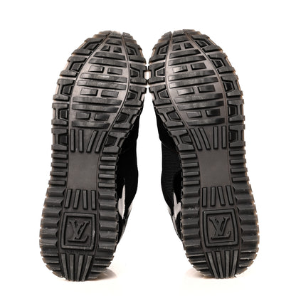 Louis Vuitton Suede Monogram Run Away Sneakers 38 Black 6 of 9