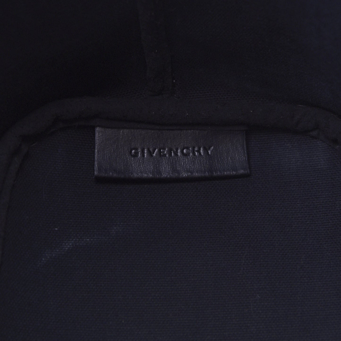 Textured Coated Canvas Rottweiler Print Medium Antigona Tote Black