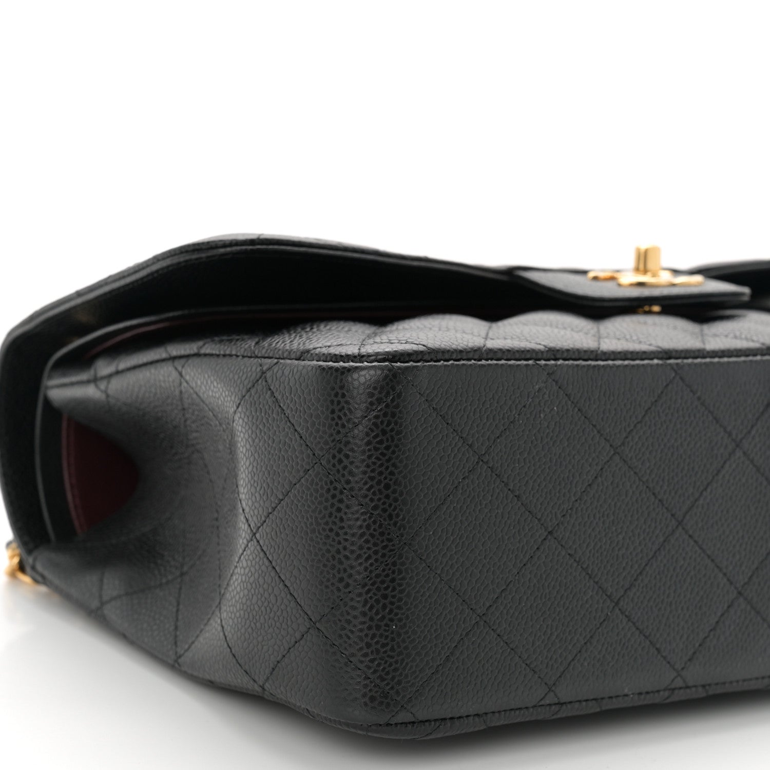 Chanel Caviar Quilted Jumbo Double Flap Black 9 of 10