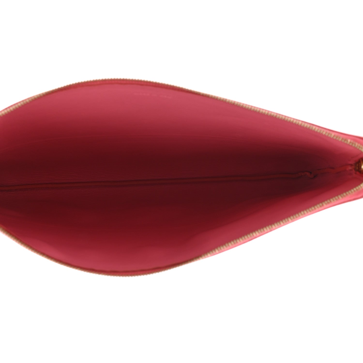 Celine Lambskin Bi-Color Solo Clutch Pouch Pink Rust 4 of 4
