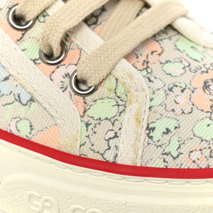 Gucci X LIBERTY OF LONDON Canvas Web Tracy Print Womens 1977 Tennis Sneakers 38 Mint Peach Mystic White 8 of 8