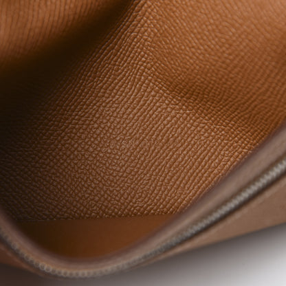Hermes Epsom Bearn Gusset Wallet Gold 7 of 8
