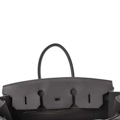 Hermes Togo Birkin 35 Etain 8 of 37