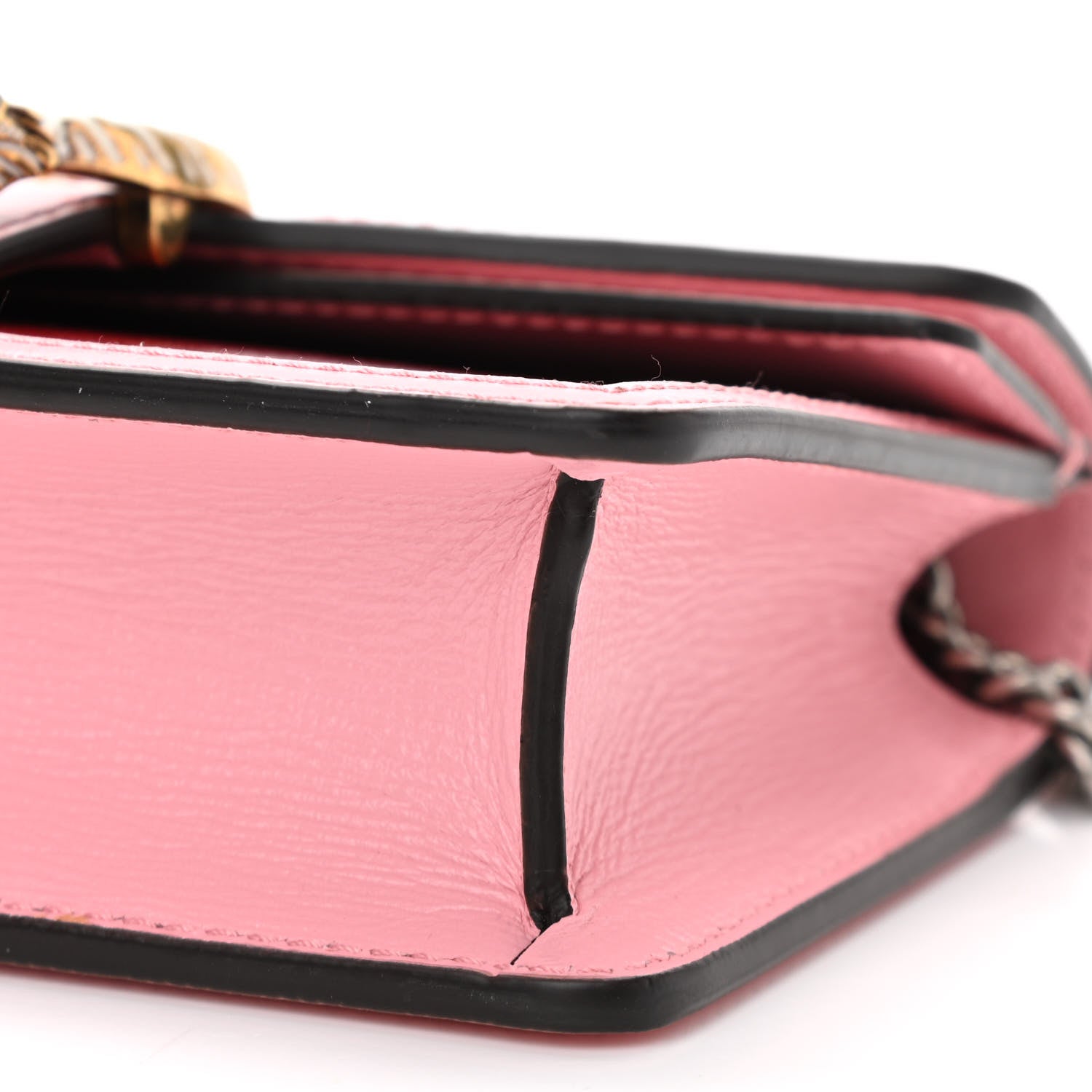 Gucci Azalea Calfskin Enamel Super Mini Dionysus Shoulder Bag New Cherry Red Wild Rose Off White 9 of 9