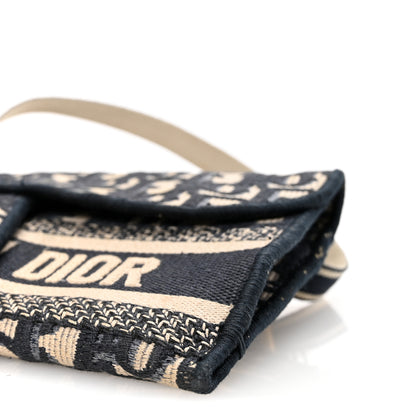 Christian Dior Oblique Slim Saddle Pouch Blue 10 of 11