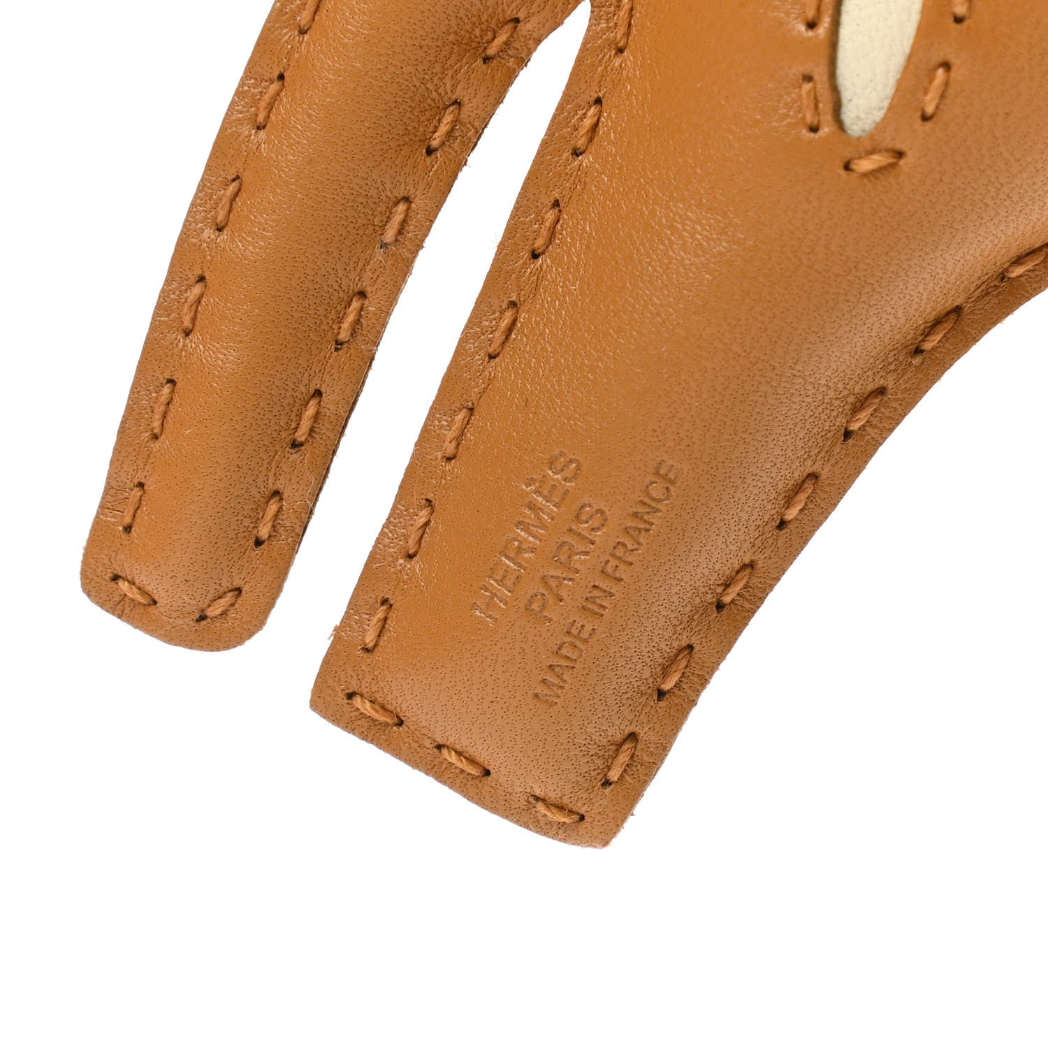 Hermes Milo Lambskin Rooroo Bag Charm Sesame Craie 3 of 3