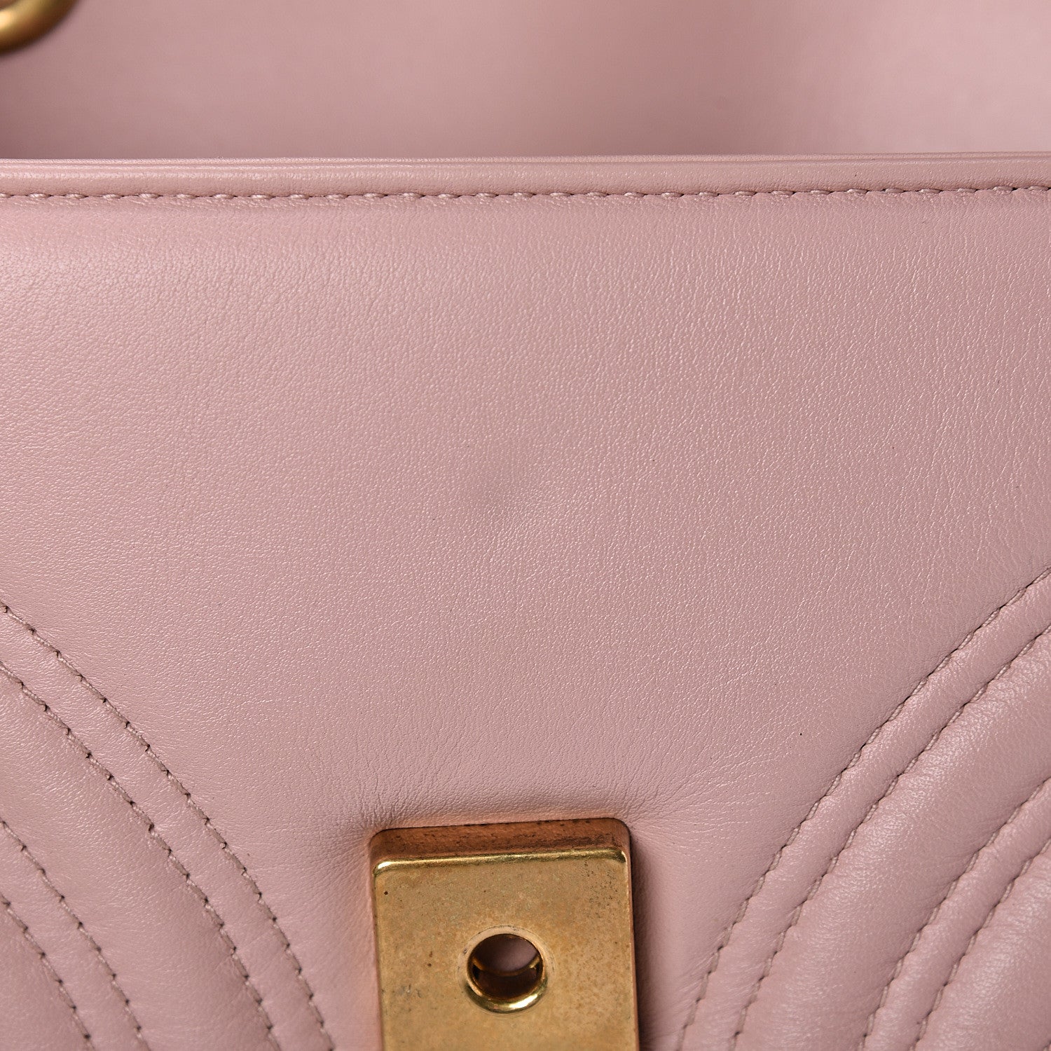 Gucci Calfskin Matelasse Mini GG Marmont Shoulder Bag Perfect Pink 9 of 12