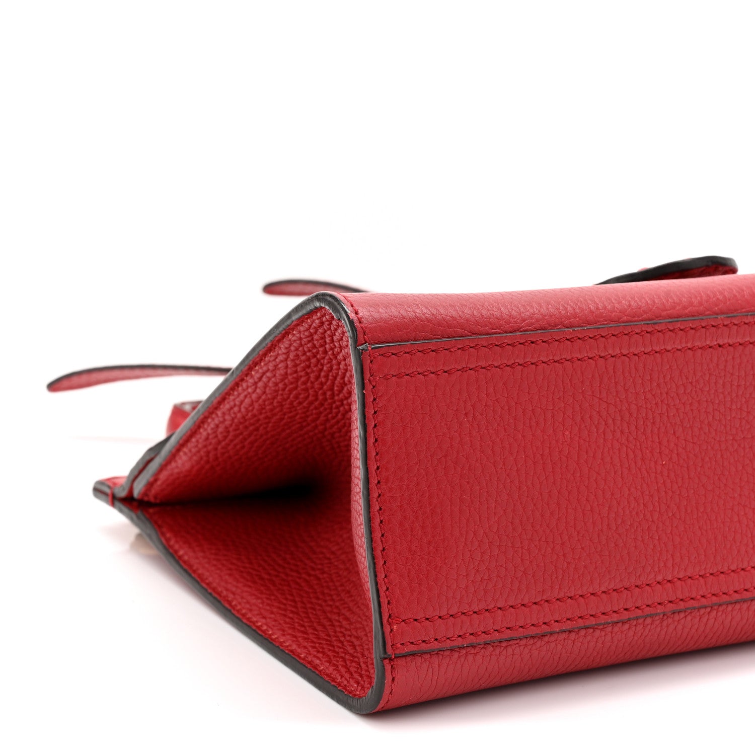Gucci Cellarius Calfskin Mini GG Marmont Top Handle Bag Vulcanic Red 9 of 10
