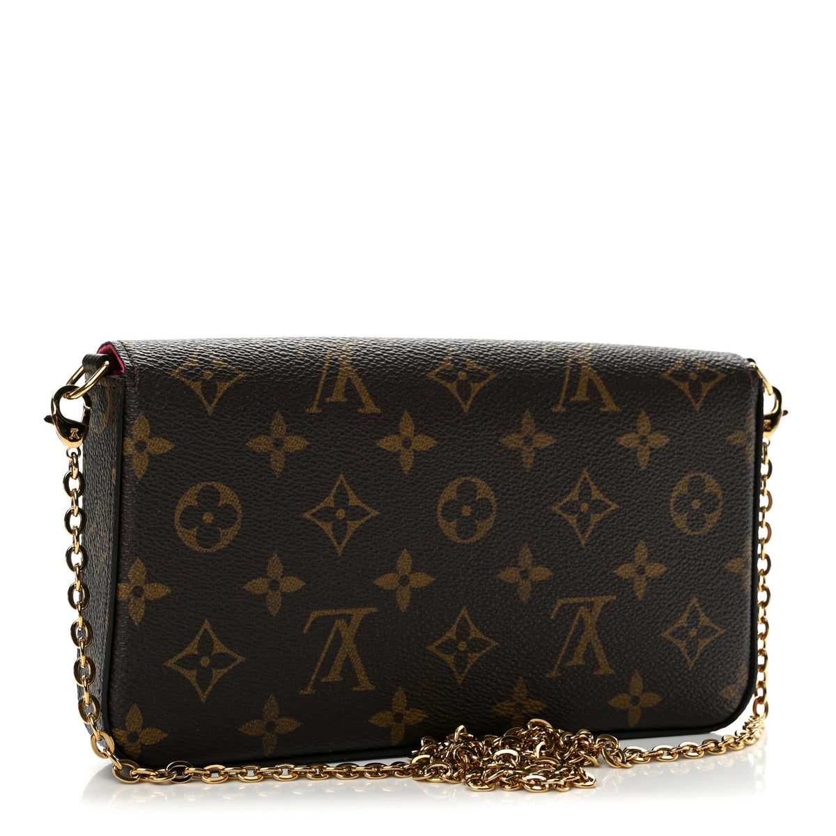 Monogram LV Love Lock Pochette Felicie Chain Wallet