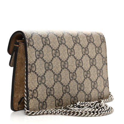 Gucci GG Supreme Monogram Super Mini Dionysus Shoulder Bag Taupe 3 of 12