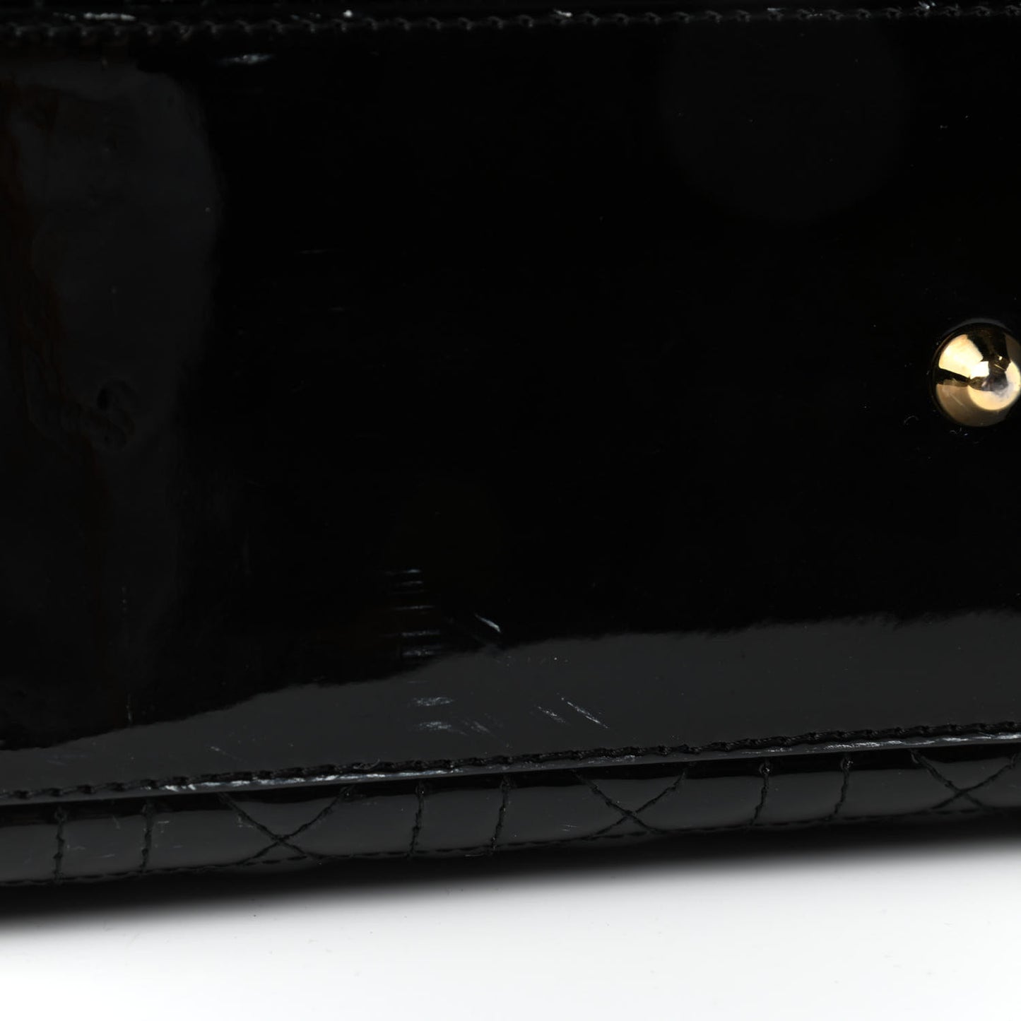 Patent Cannage Large Lady Dior Black
