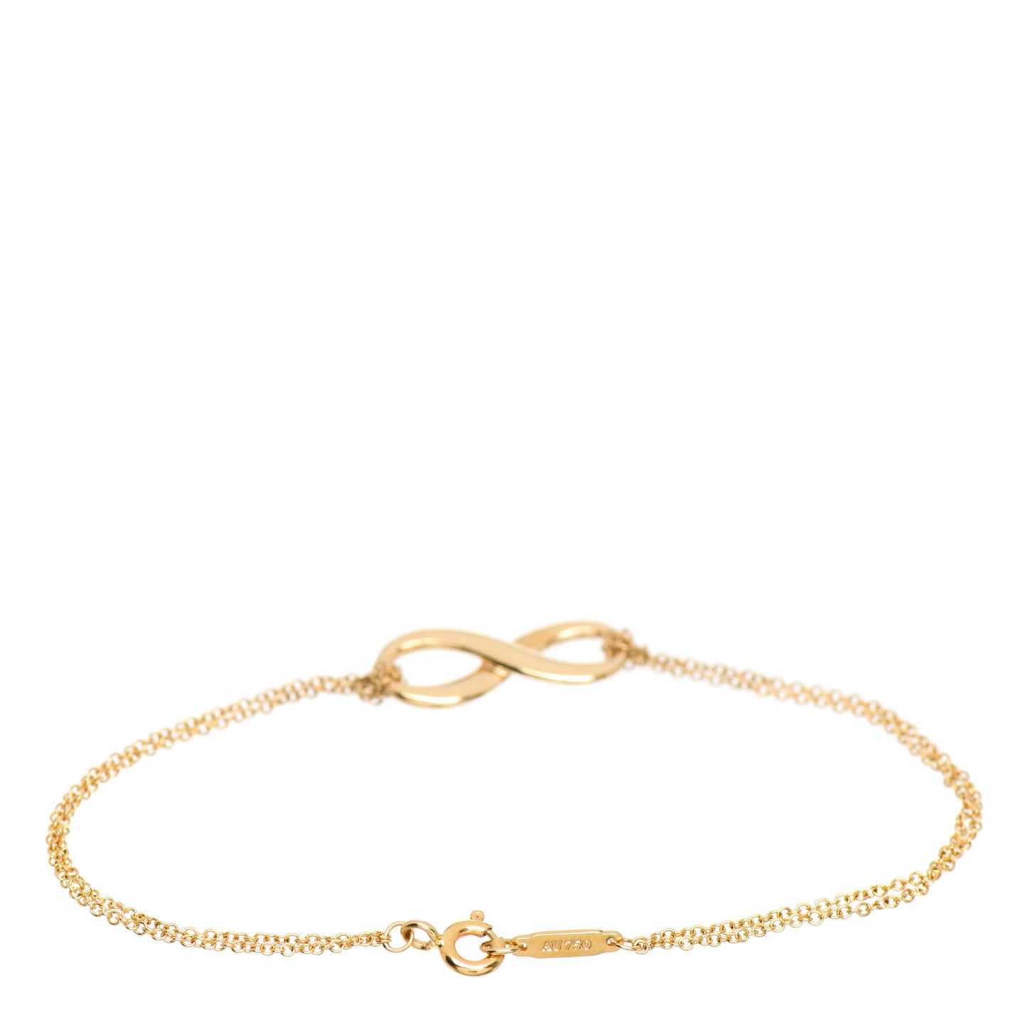 18K Yellow Gold Infinity Bracelet