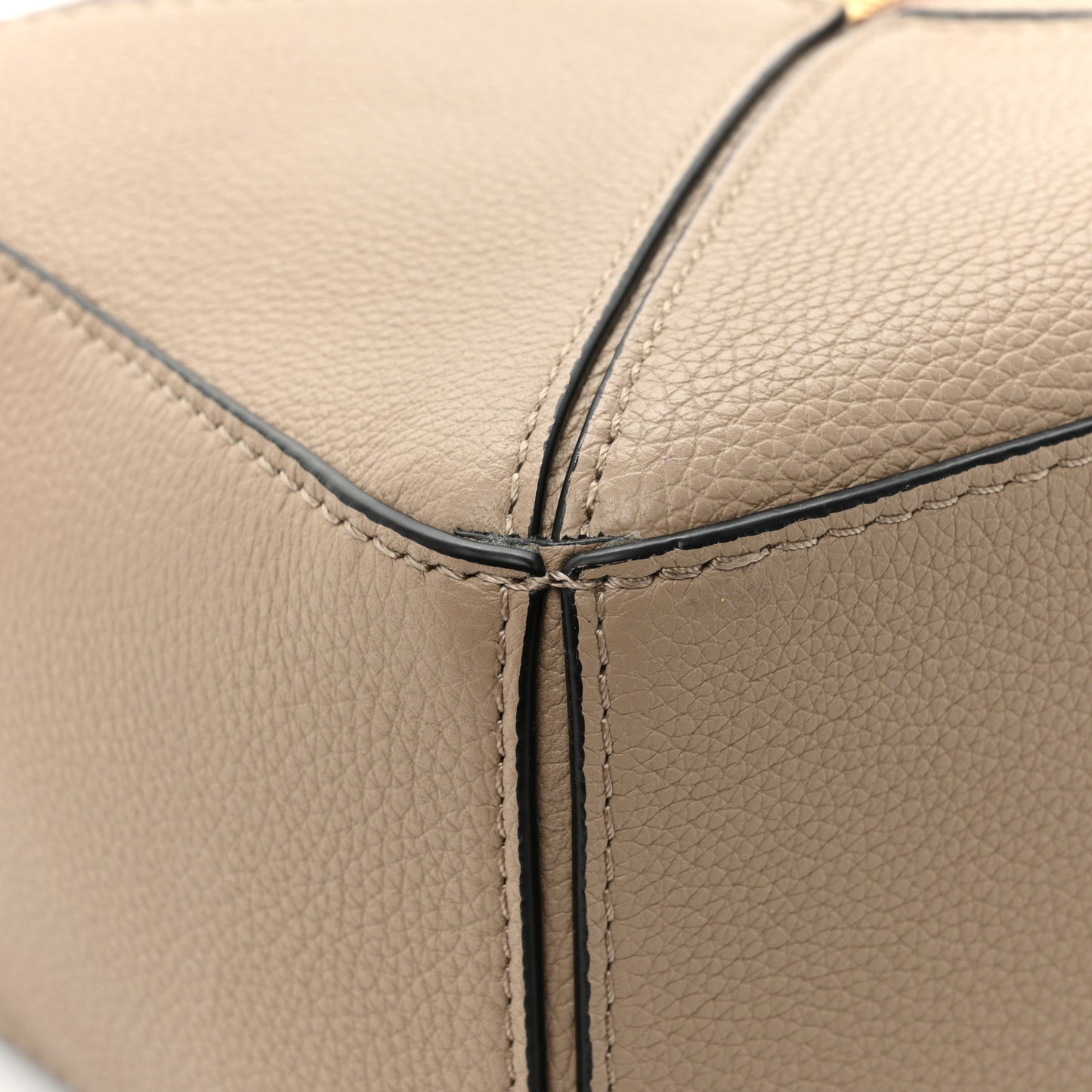 Grained Calfskin Small Puzzle Bag Sand Mink