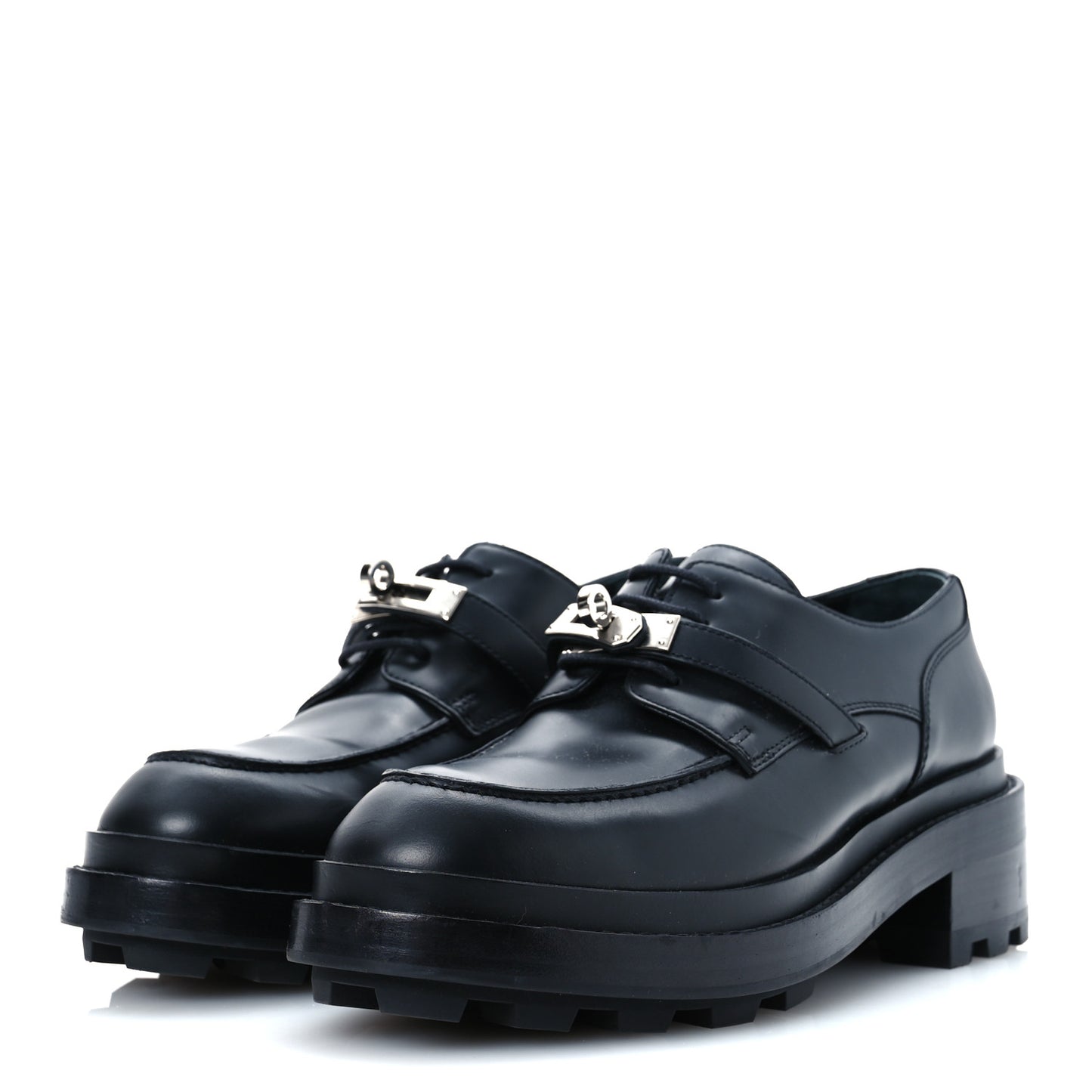 Glossed Calfskin First 38.5 Oxford Black