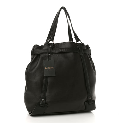 Lanvin Calfskin Kansas Tote Black 3 of 8