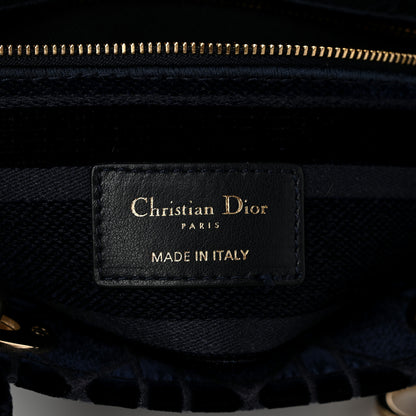 Christian Dior Velvet Cannage Medium Lady D-Lite Blue 6 of 10