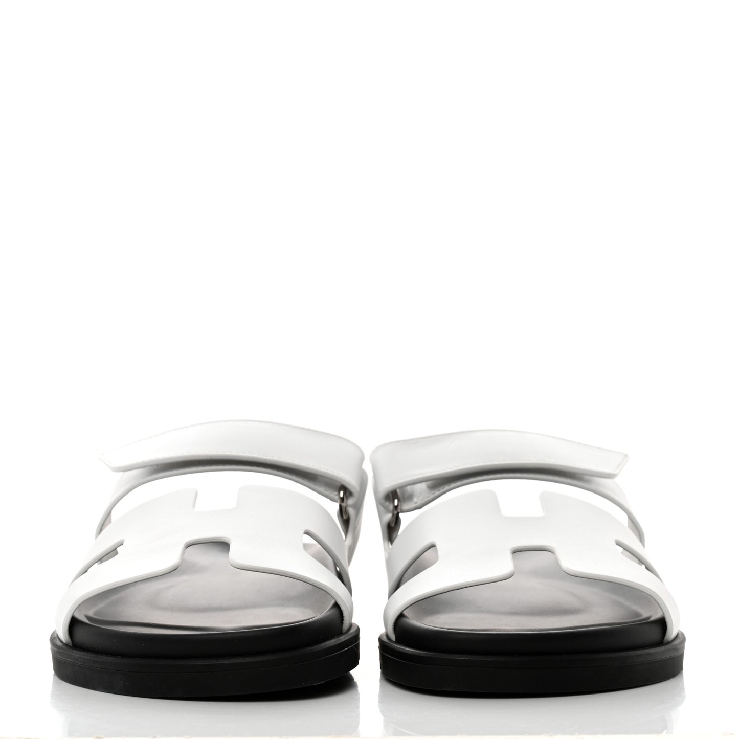 Calfskin Womens Chypre Sandals 37 White