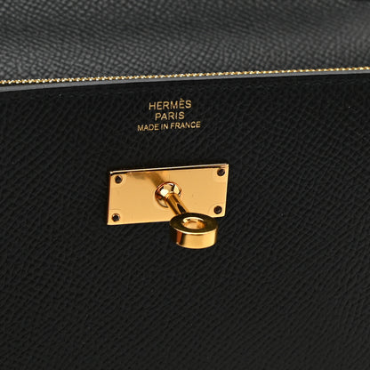 Hermes Epsom Kelly Wallet To Go Black 6 of 9