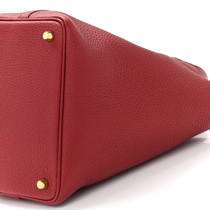 Hermes Taurillon Clemence Picotin Lock 18 PM Rouge Grenat 11 of 12