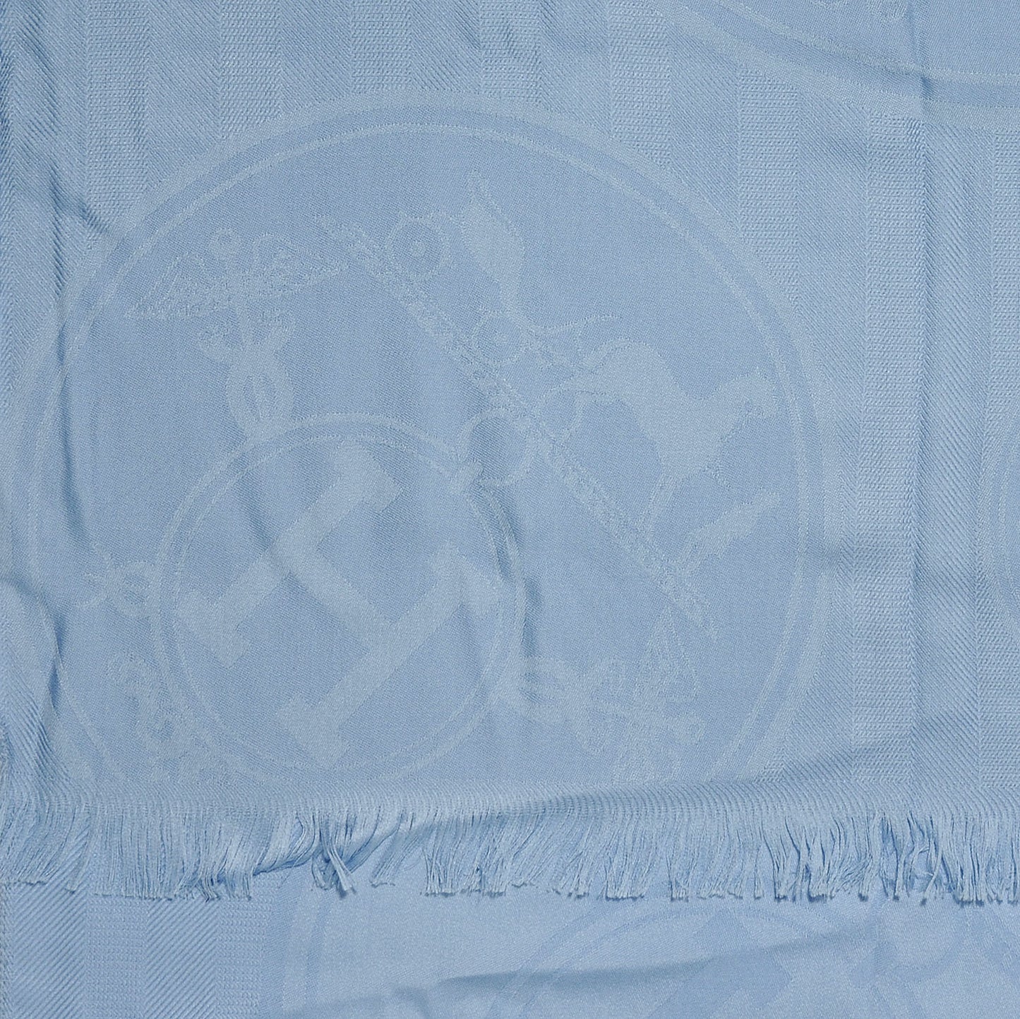 Cashmere Silk New Libris Stole Bleu Horizon
