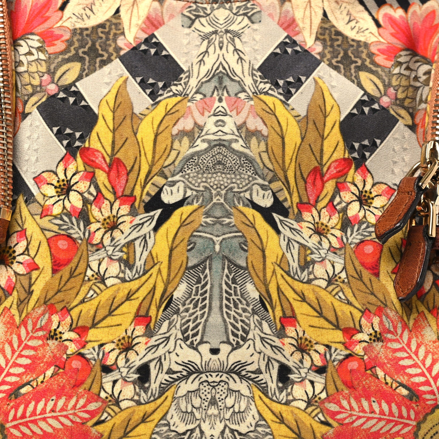 Alexander McQueen Silk Floral Print De Manta Clutch Multicolor 7 of 9