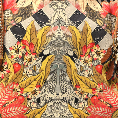 Alexander McQueen Silk Floral Print De Manta Clutch Multicolor 7 of 9