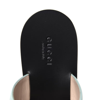 Gucci Calfskin GG Marmont Thong Sandals 36.5 Water Green 8 of 10