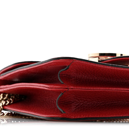 Gucci Dollar Calfskin Small Interlocking G Shoulder Bag Red 9 of 13