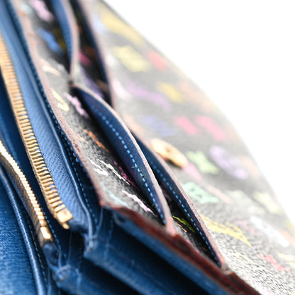 Louis Vuitton Monogram Multicolor Sarah Wallet Black Bleuet 7 of 7