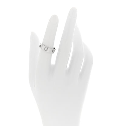 Cartier 18K White Gold 5.5mm LOVE Ring 51 5.75 2 of 4