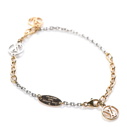 Louis Vuitton Logomania Bracelet Silver Gold 3 of 3