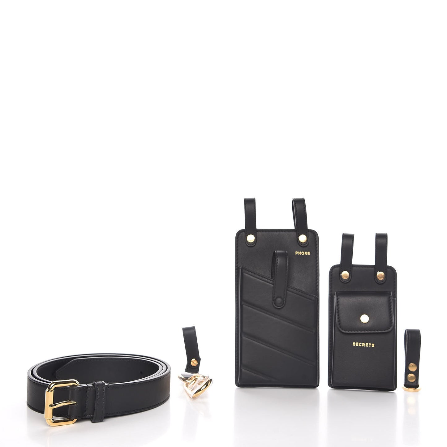 Calfskin Multi Accessory Belt Black