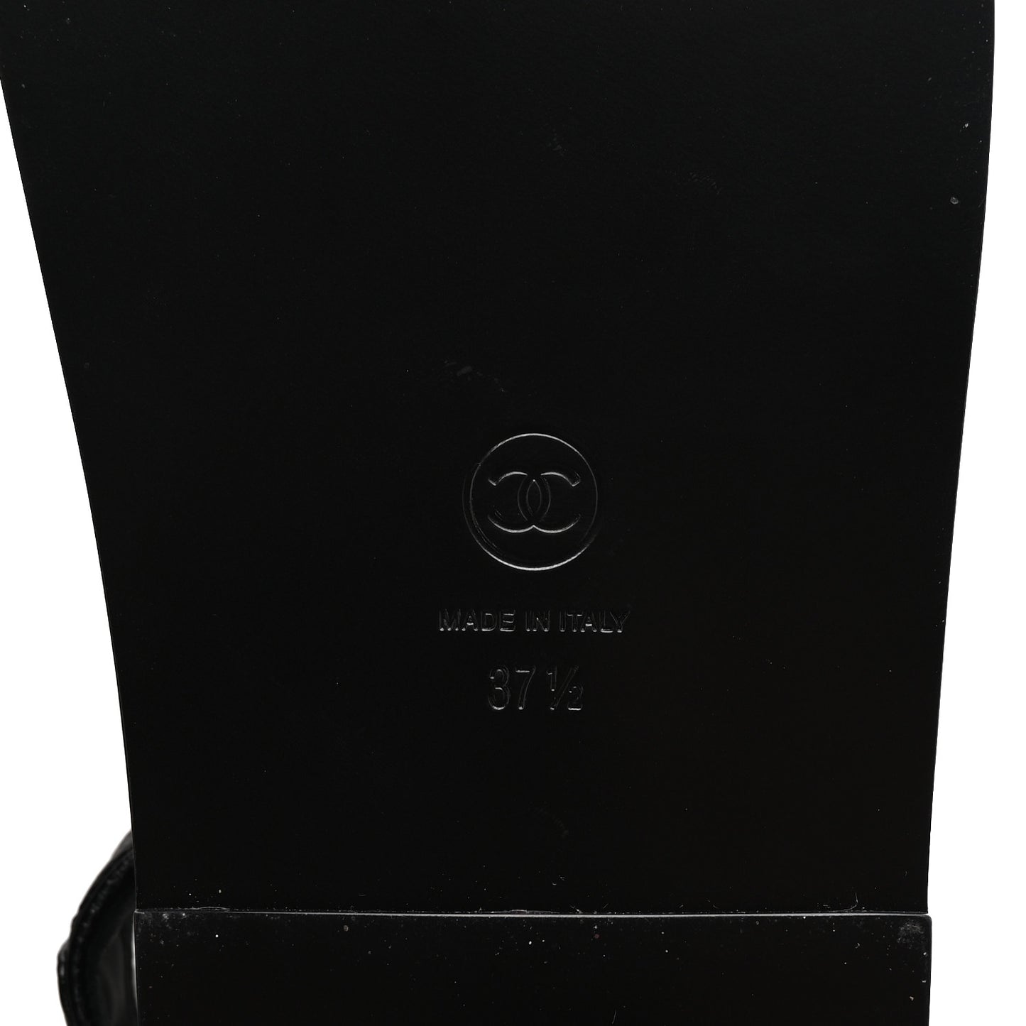 Grained Calfskin Velcro Dad Sandals 37.5 Black