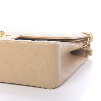 Chanel Caviar Quilted Jumbo Double Flap Beige Clair 9 of 10