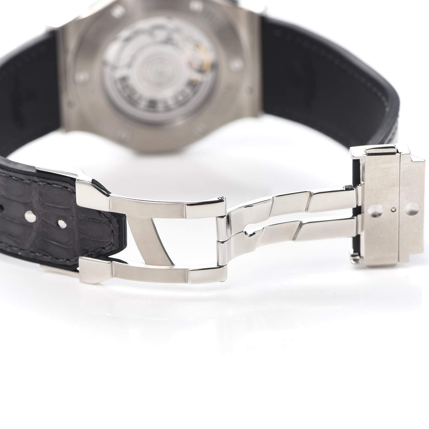 Hublot Titanium Alligator 42mm Classic Fusion Automatic Watch Grey 542.NX.7071.LR 6 of 7