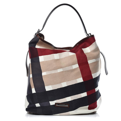 Burberry Canvas Check Bucket Bag Multicolor 1 of 14