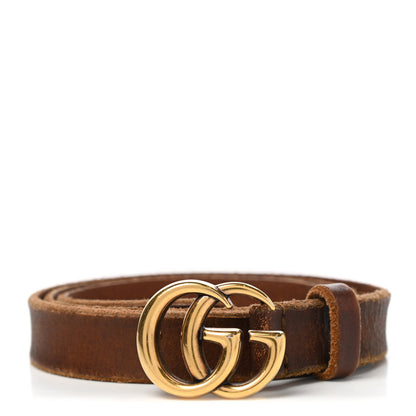 Gucci Faded Calfskin Double G 20mm Belt 80 32 Cuir 1 of 7