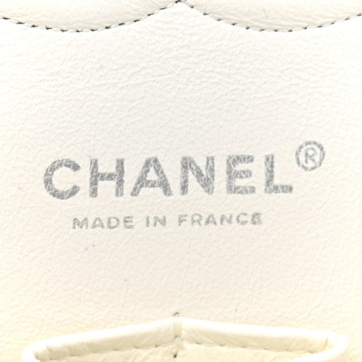 Caviar Quilted Medium Double Flap White