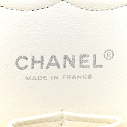 Chanel Caviar Quilted Medium Double Flap White 6 of 13