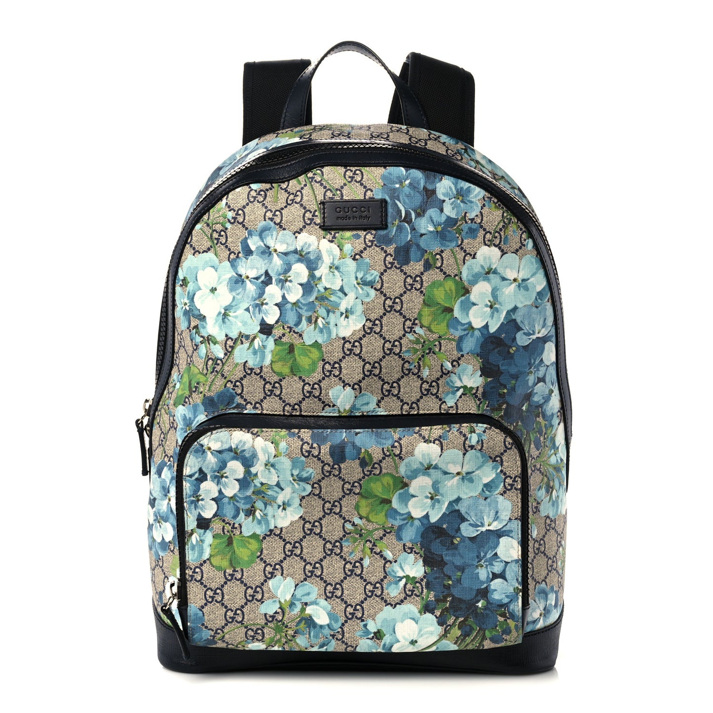GG Supreme Blooms Monogram Medium Day Backpack Blue