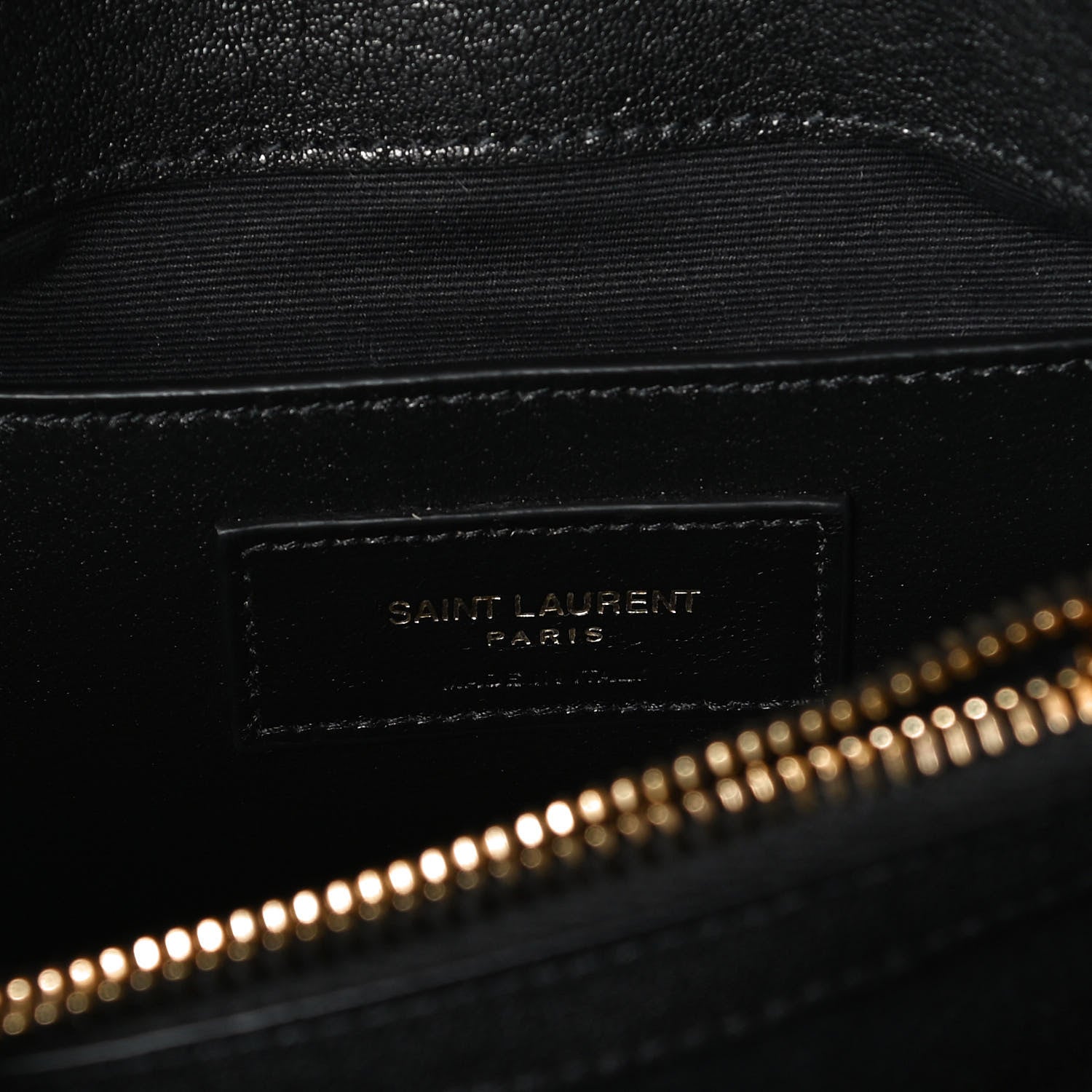 Saint Laurent Sheepskin Matelasse Chevron Monogram Medium College Bag Black 6 of 10
