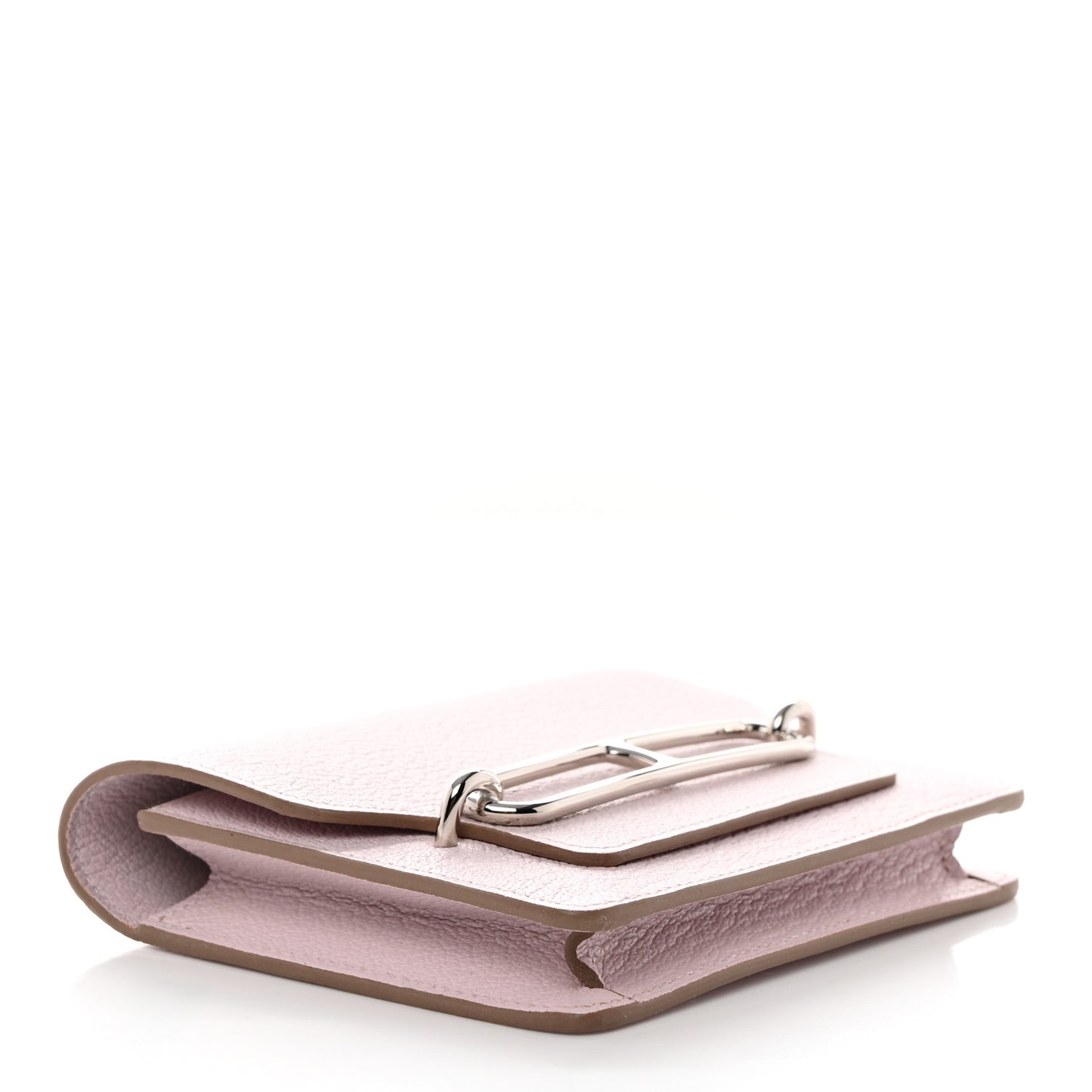 Chevre Mysore Roulis Slim Wallet Mauve Pale