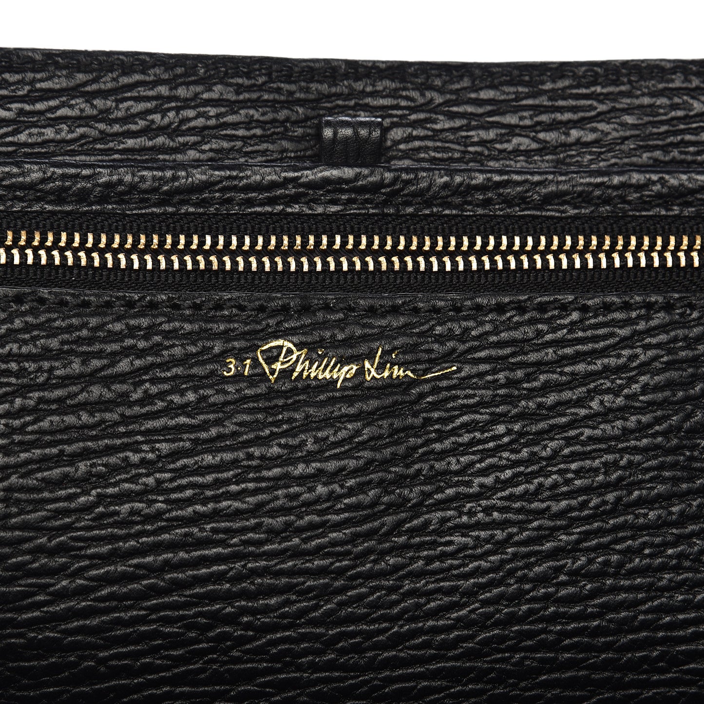 3.1 Textured Calfskin Large Pashli Satchel Black