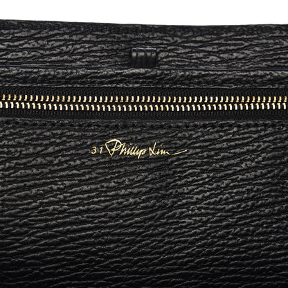 3.1 Phillip Lim 3.1 Textured Calfskin Large Pashli Satchel Black 6 of 13