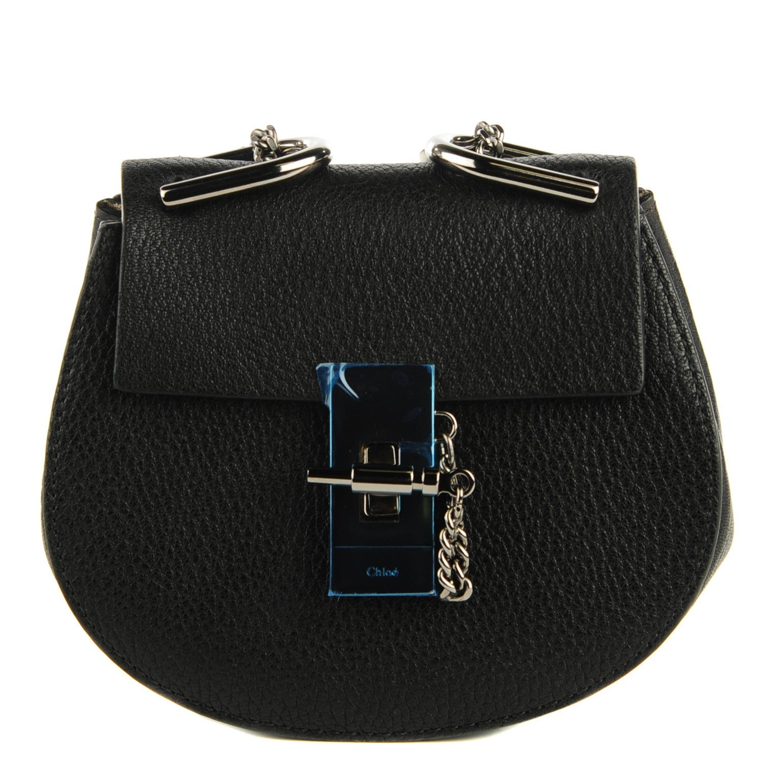 Chloe Grained Lambskin Nano Drew Shoulder Bag Black 1 of 8