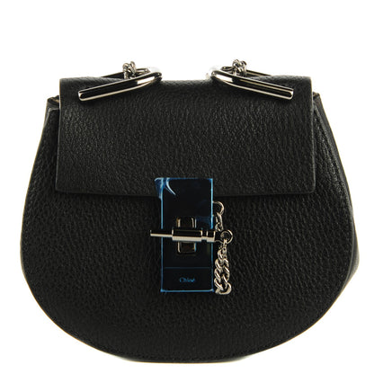 Chloe Grained Lambskin Nano Drew Shoulder Bag Black 1 of 8