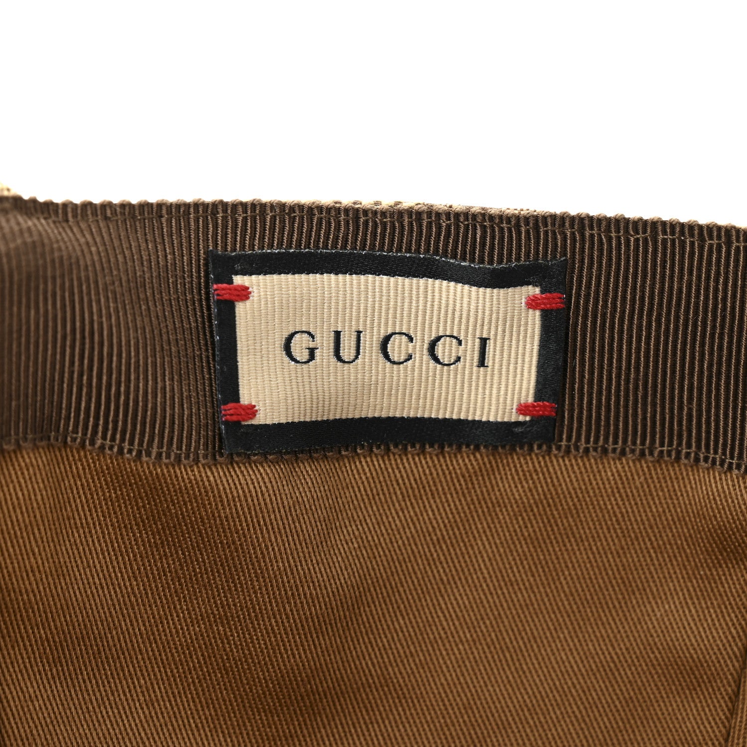 Gucci Monogram Textured Dollar Calfskin Zeno Baseball Hat Beige Beige 8 of 9