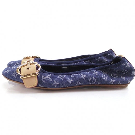 Denim Ballet Flats Slippers Blue 36 cd23328