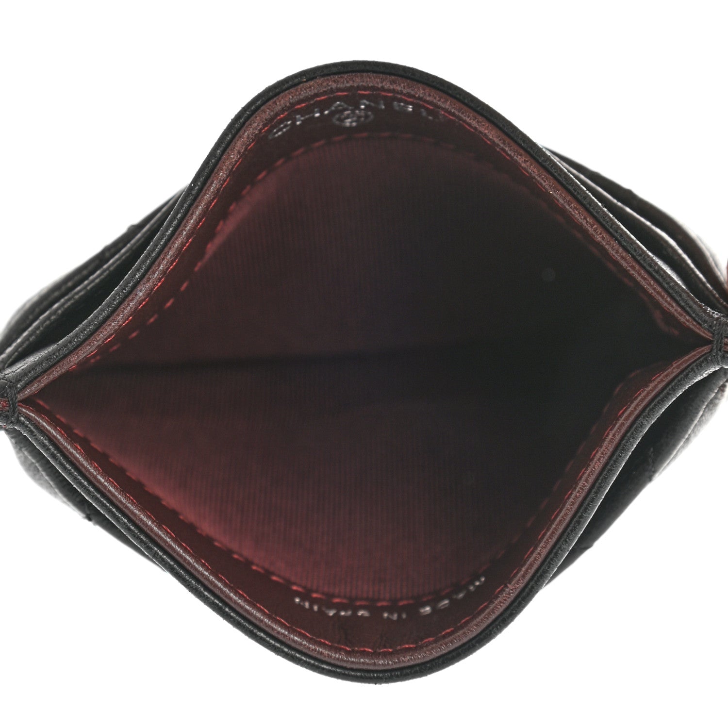 Chanel Lambskin Quilted Card Holder Black 5 of 9