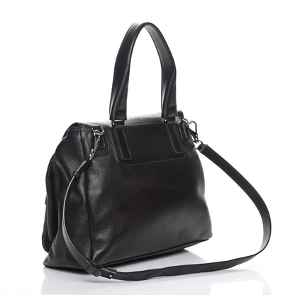 Givenchy Waxy Grained Calfskin Medium Pandora Pure Flap Bag Black 3 of 11